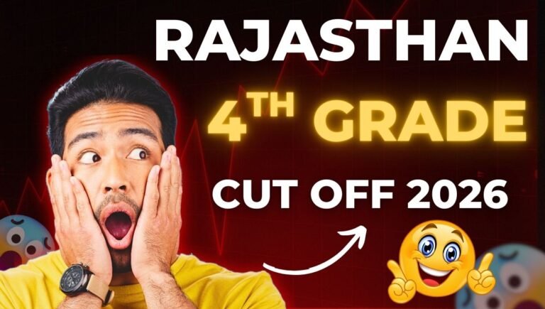 Rajasthan 4th Grade Cut Off 2026